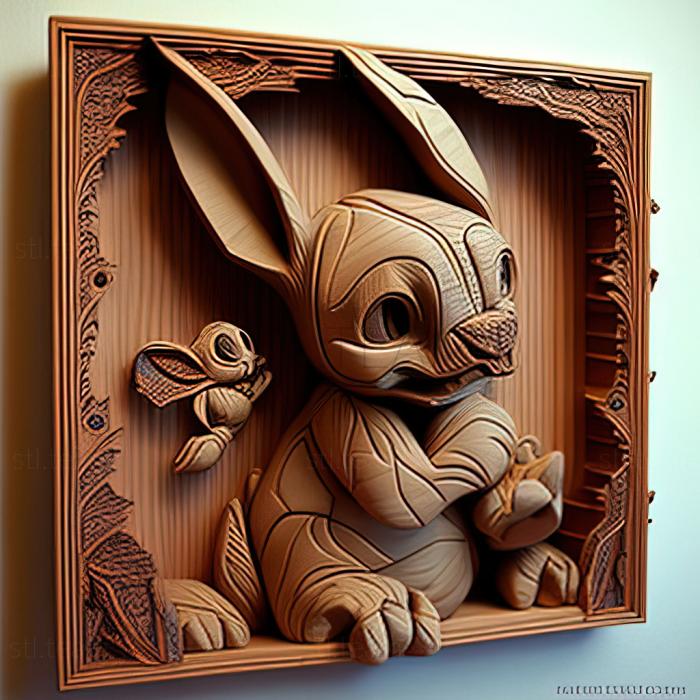 Characters st Big eared Stitch from Lilo and Stitch